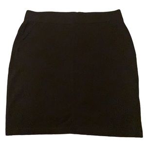 Madewell Black Pencil Mini Skirt Medium